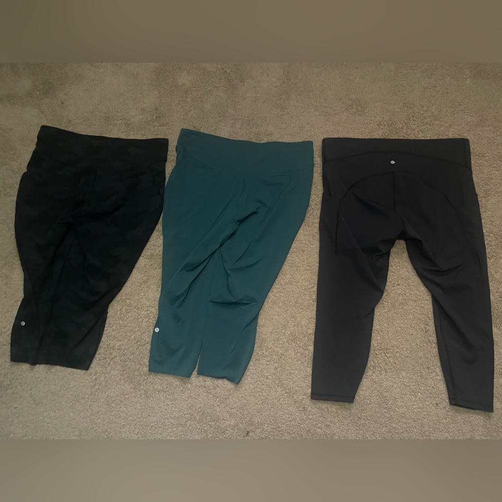 lululemon athletica Women’s leggings - Black, green, and gray camo